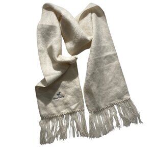 White Alpaca Camargo Scarf - Like New
